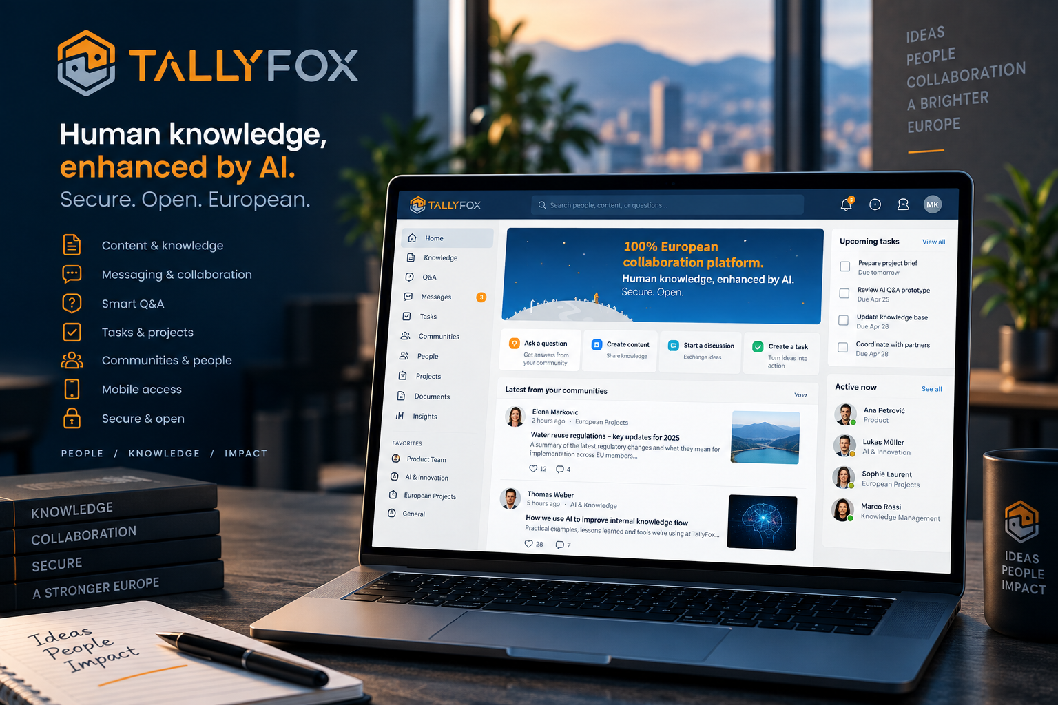 Tallyfox collaboration platform interface