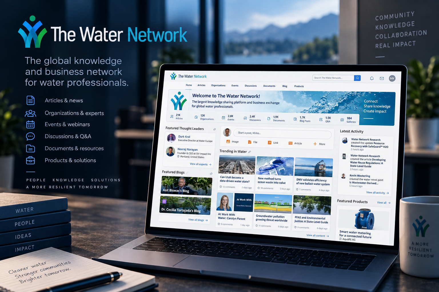 The Water Network platform interface