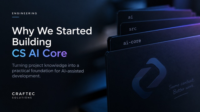Why We Started Building CS AI Core