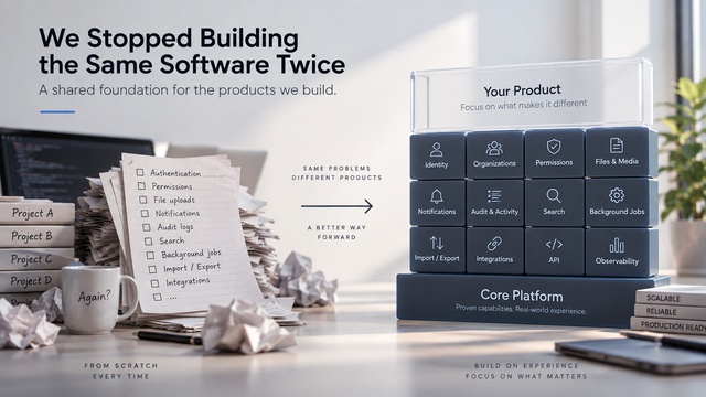 We Stopped Building the Same Software Twice